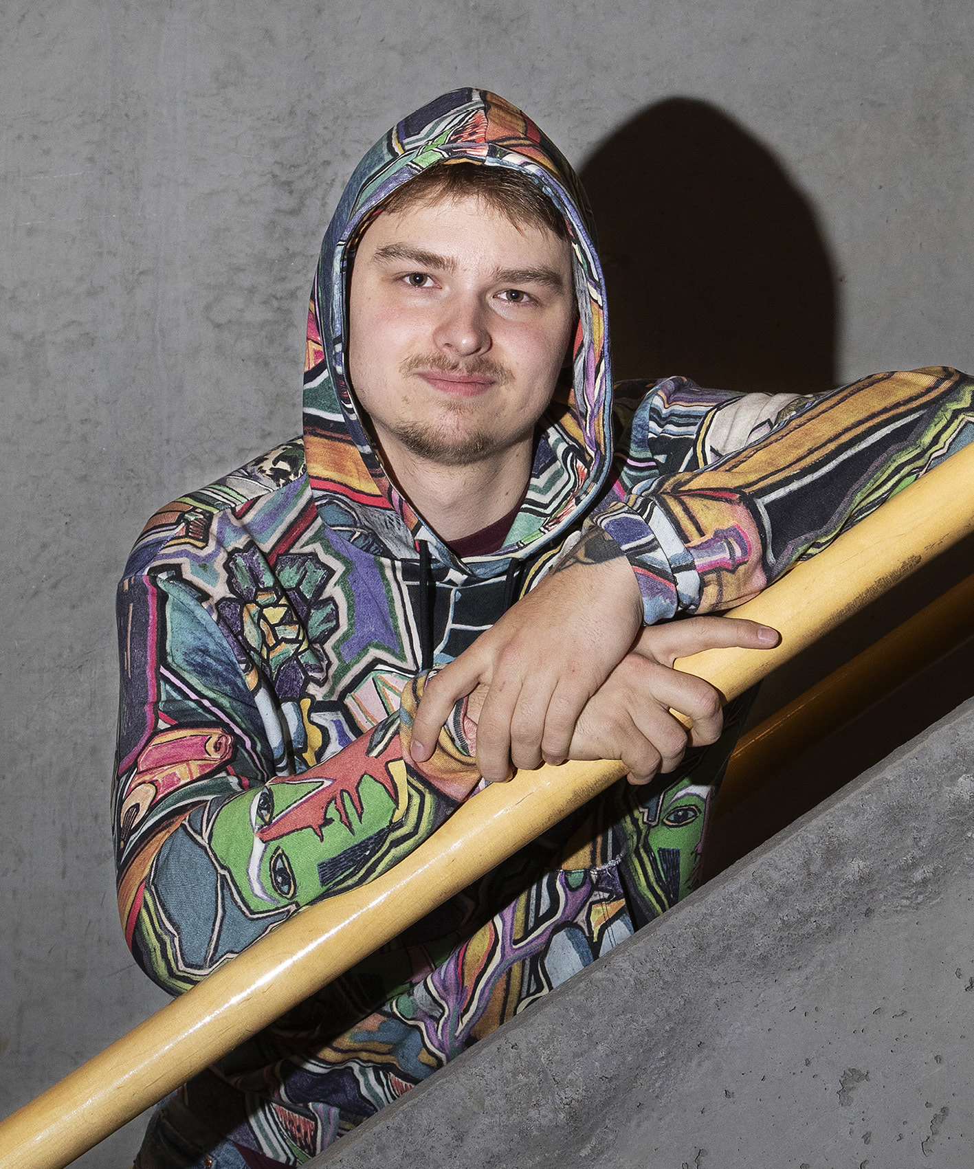 Ett porträtt på en student.