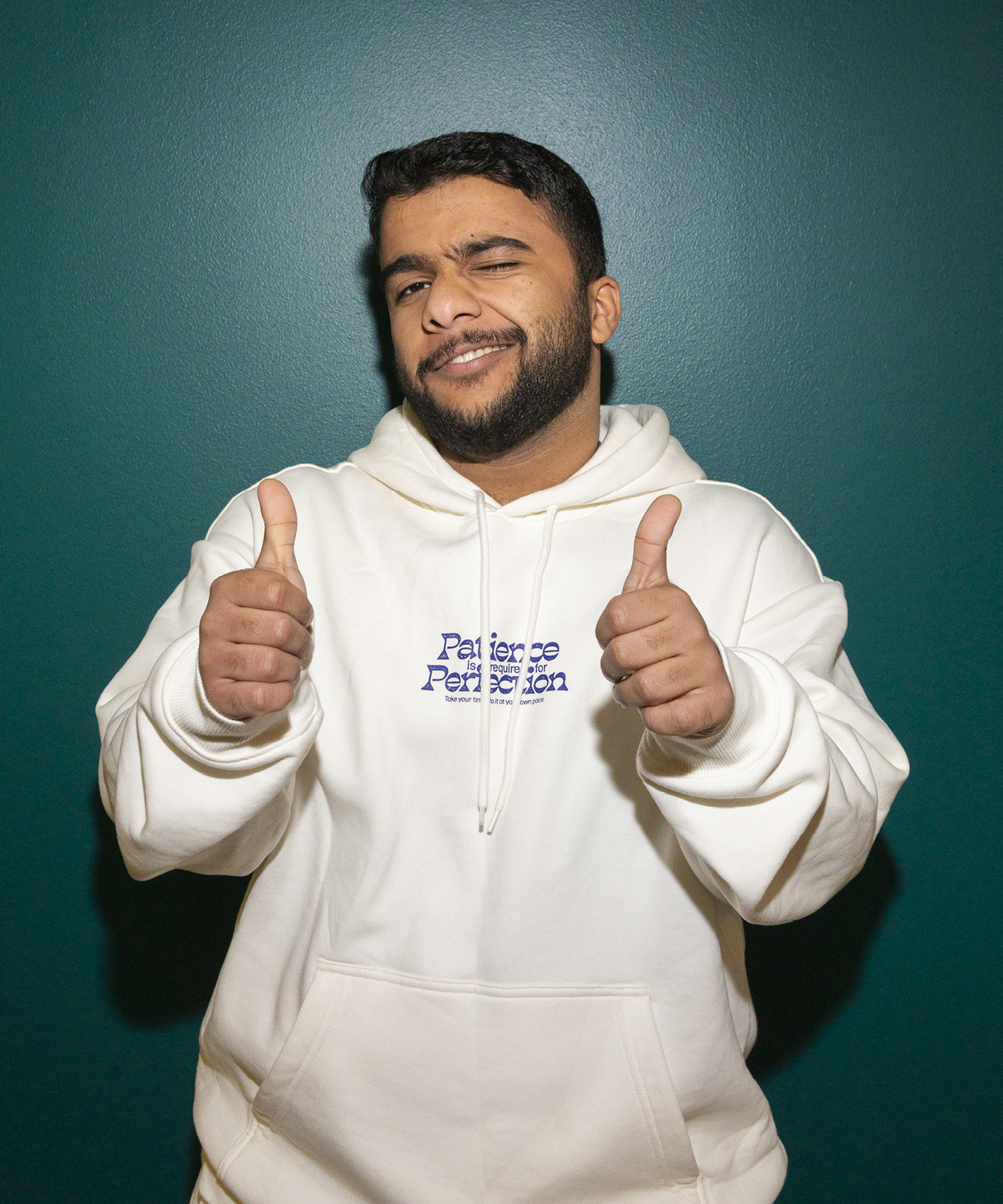 Ett porträtt på en student.