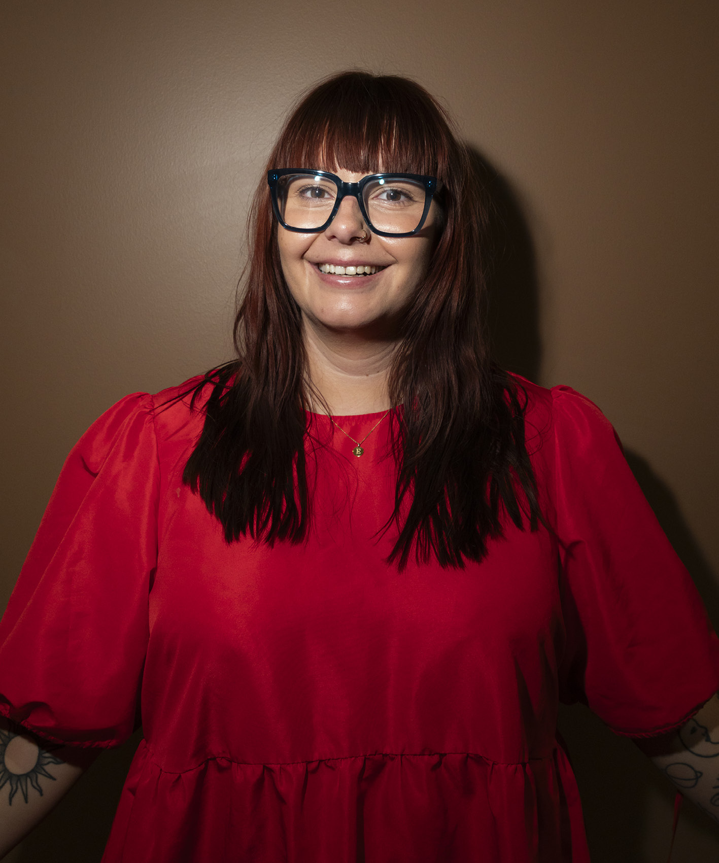 Ett porträtt på en student.