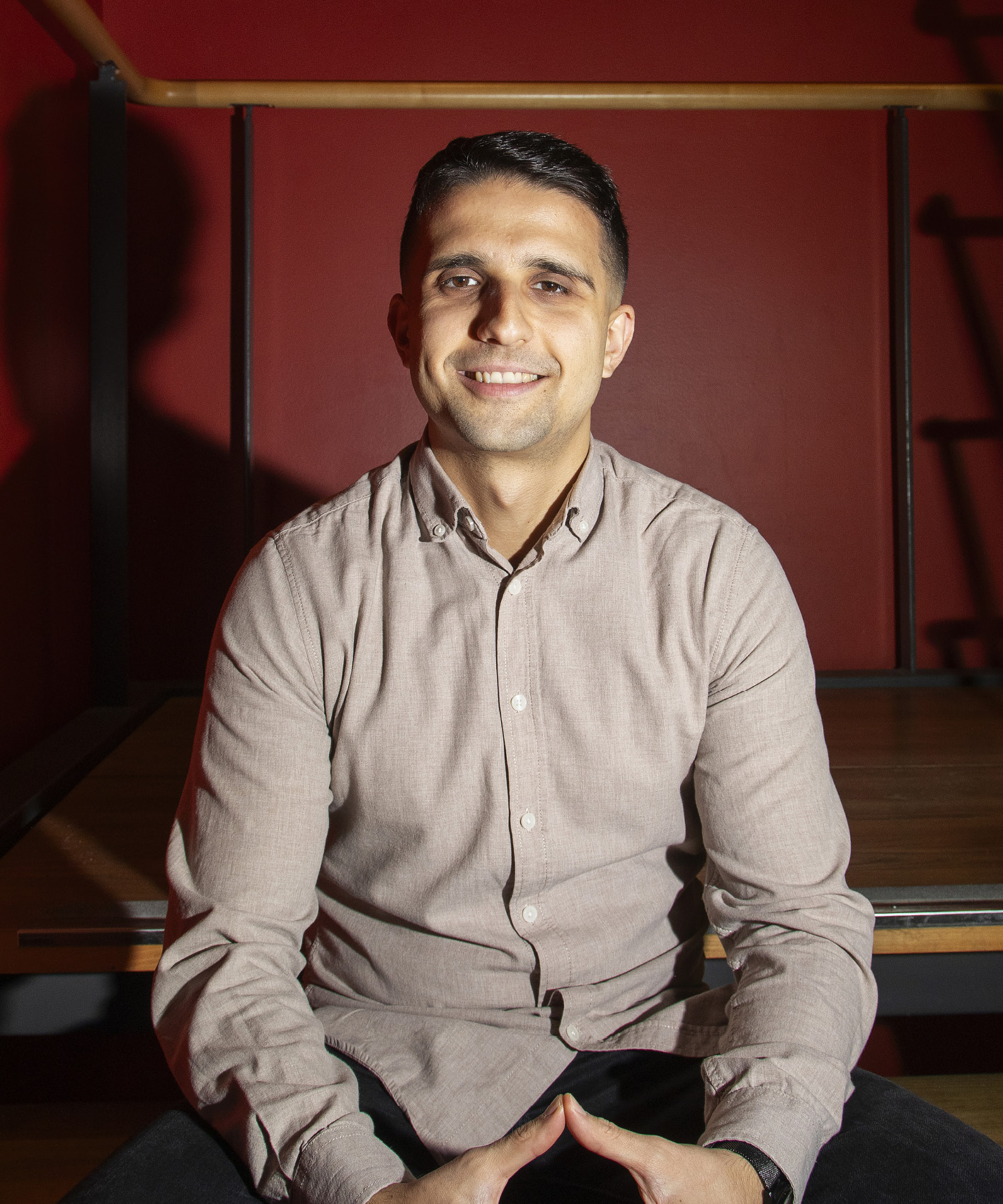 Ett porträtt på en student.