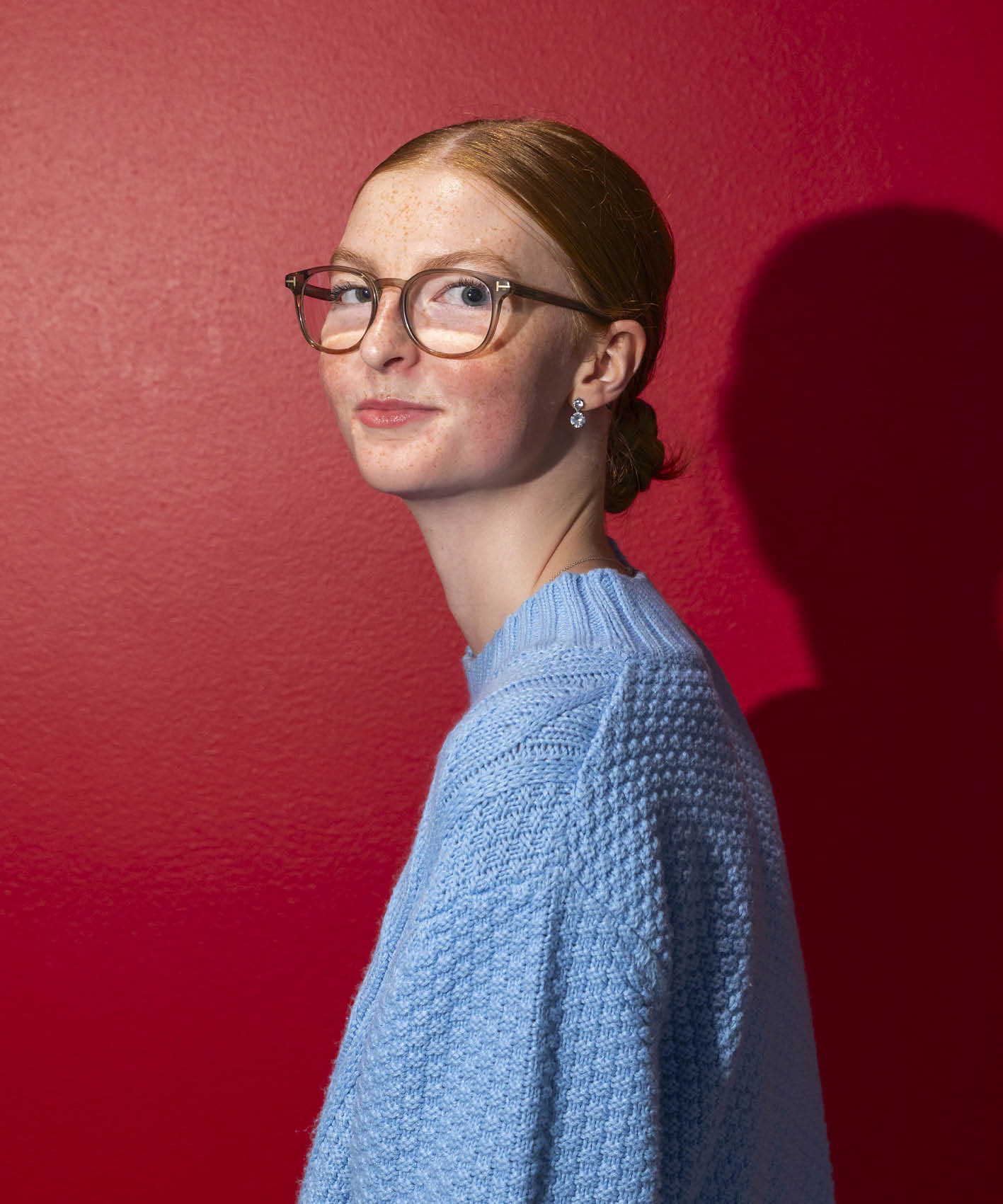 Ett porträtt på en student.