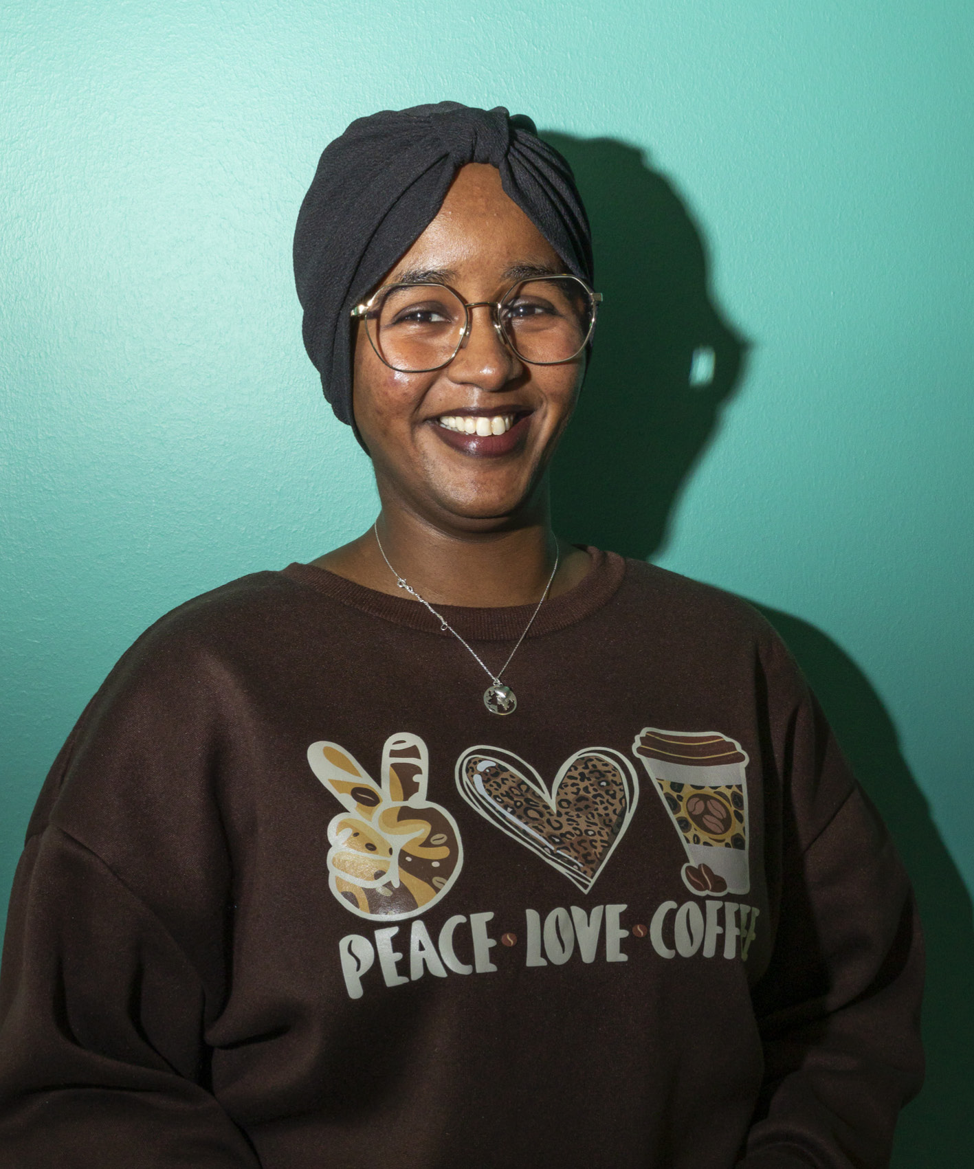 Ett porträtt på en student.