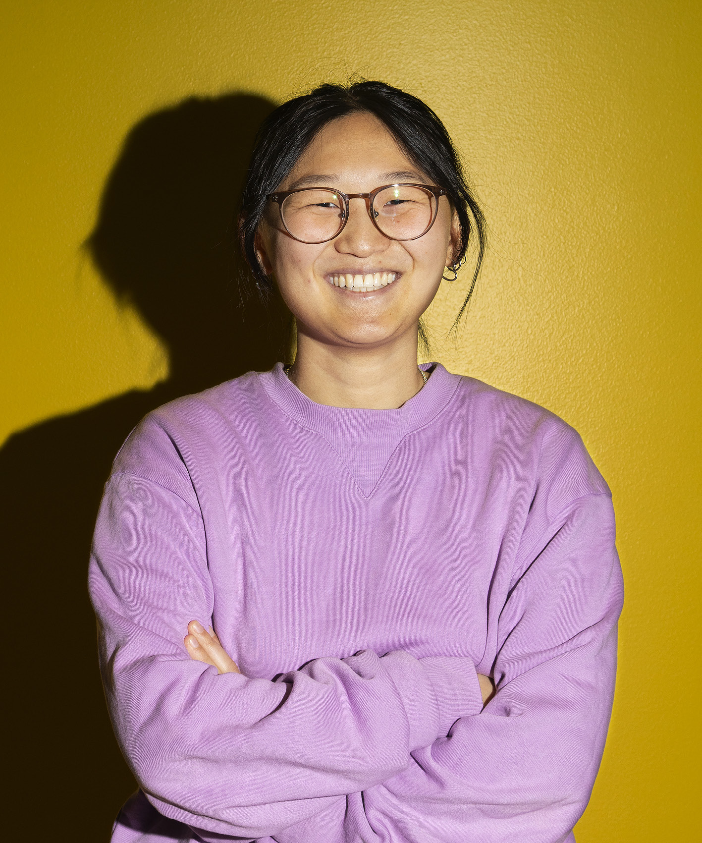 Ett porträtt på en student.