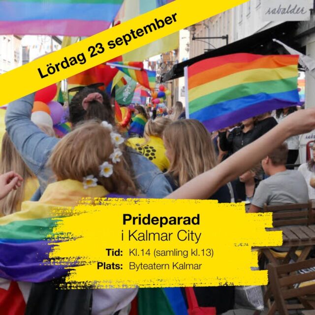 Denna vecka är det pride i Kalmar och det vill vi på Linnéuniversitetet självklart fira. Under veckan kommer det att hållas flera föreläsningar inom ämnet, däribland ”Southeast Pride” och ”Bilder kan förändra världen: Genusmedveten, normkritisk och inkluderande kommunikation”. 
🏳️‍🌈🏳️‍⚧️
På lördag är det sedan dags för den stora Prideparaden. Vi kommer delta tillsammans med Linnékåren och studentföreningarna. Hoppas att vi syns under veckan! ❤️🧡💛💚💙💜
