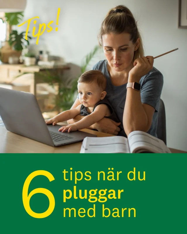 Pluggar du med barn eller funderar du på att göra det? Du är inte ensam och det går alldeles utmärkt att kombinera studier med barn. Swipa för att se våra bästa tips!

Och till alla mammor som redan pluggar - grattis i förskott på Mors dag! Ni gör ett strålande jobb! 💛