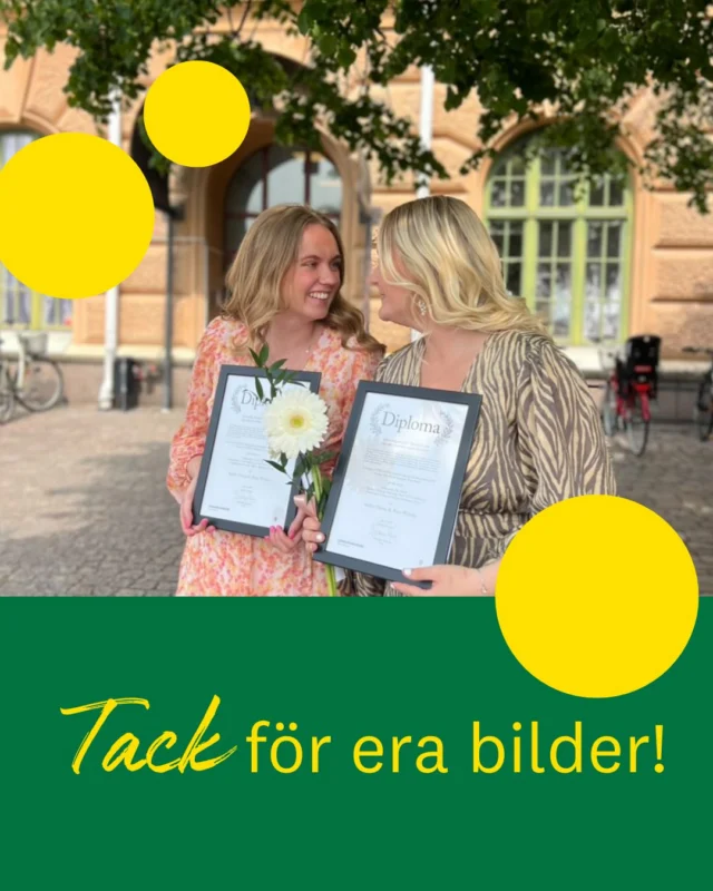 📸 Tack till alla som skickade in bilder från era avslutningar!�🎓

Vi har fått så många fina ögonblick från examenshögtiderna – här är ett urval som vi bara måste dela. 
🎞️
Vi är så stolta över er.�Grattis igen till alla som nu tagit examen! 💛 
✨