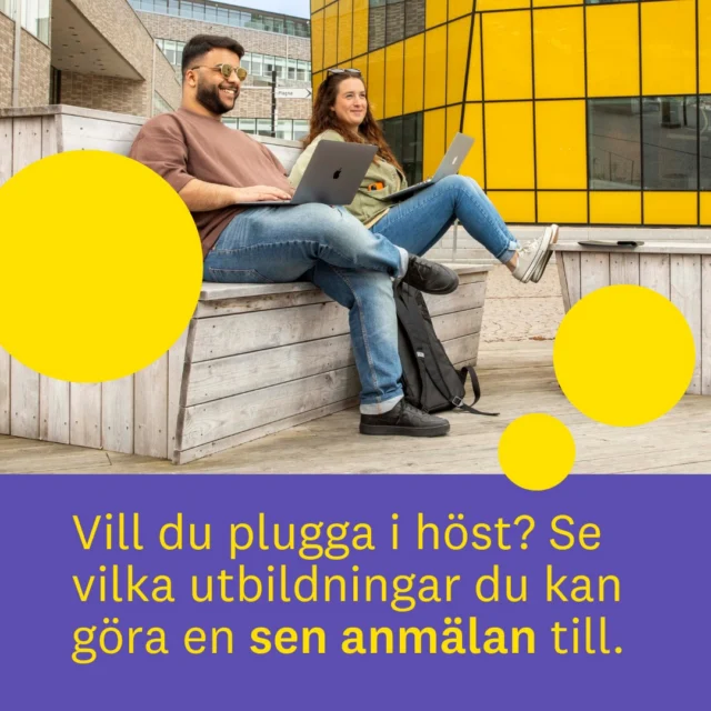 Missade du att söka i tid? Eller har du kanske ändrat dig?
Du är inte ensam – och det är inte för sent! 💛
Flera av våra utbildningar har fortfarande platser kvar till hösten.

Kolla in listan och ta chansen att börja plugga i höst ✨
(Länk i bio)