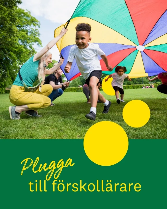 På förskollärarprogrammet får du fördjupa dig i barns utveckling och lärande - i leken, i språket, i skapandet och i de där små ögonblicken som gör stor skillnad.  Du läser kurser i matematik, naturvetenskap och teknik, men lär dig också ledarskap och hur man bygger en trygg och likvärdig utbildning i förskolan.

Studierna varvas med VFU och fältstudier, så att teori och verklighet får mötas hela vägen. Du jobbar både själv och i mindre grupper, tränar på att planera, reflektera och samarbeta – precis så som arbetet i förskolan fungerar.

En utbildning för dig som gillar kreativitet, ansvar och att vara med där det allra första lärandet tar form 💛

PS: Antagningen är öppen så du kan söka nu.