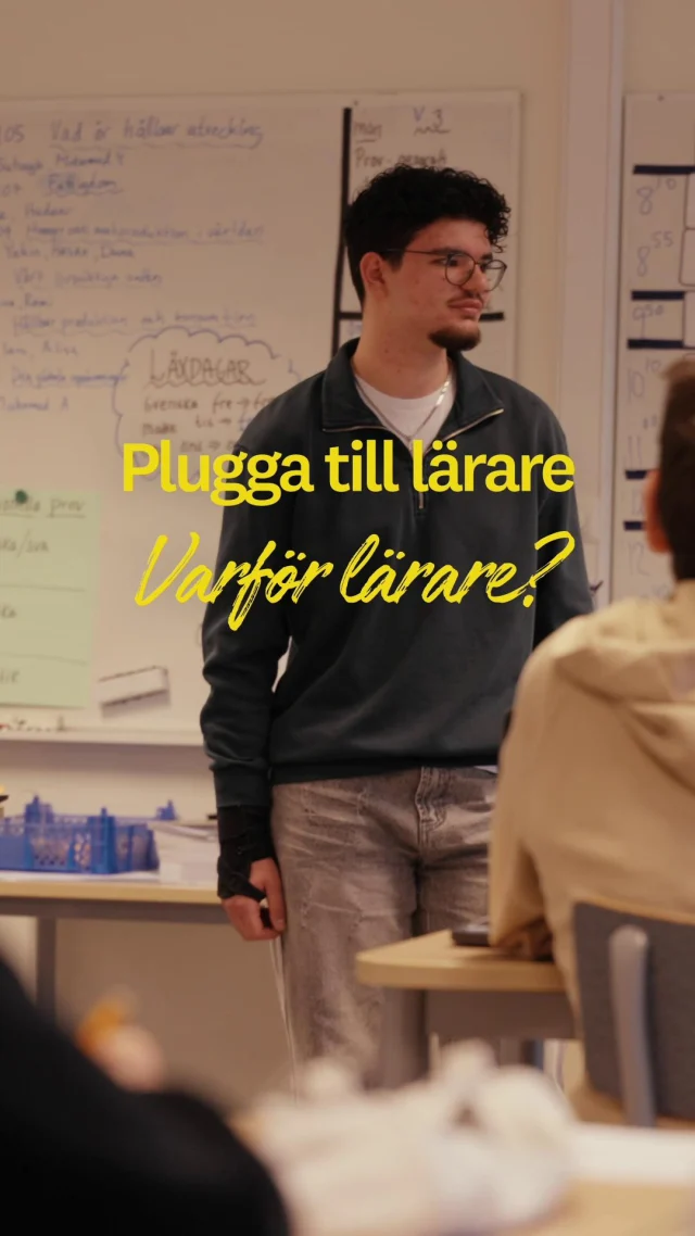 Att plugga till lärare handlar om mer än bara studier! Det handlar om att göra skillnad varje dag. ✨📚
I den här filmen berättar Angjelo och Ines om varför de valde lärarutbildningen och vad som inspirerar dem i sitt framtida yrke. 🎓💬

Kanske är det din tur att ta steget? 💡