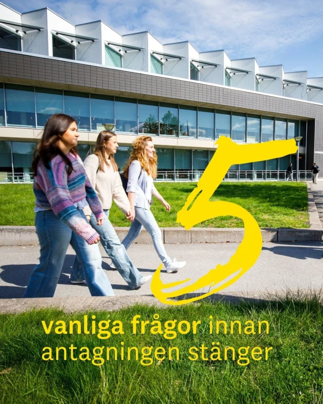 Nu är det nedräkning till ansökan stänger 
⏳
Här är 5 vanliga frågor vi får just nu – och svaren på dem!
Spara inlägget om du också sitter med din ansökan och vill ha koll på det viktigaste. 
💡
Har du en egen fråga? Skriv i kommentarerna så försöker vi hjälpa dig 👇