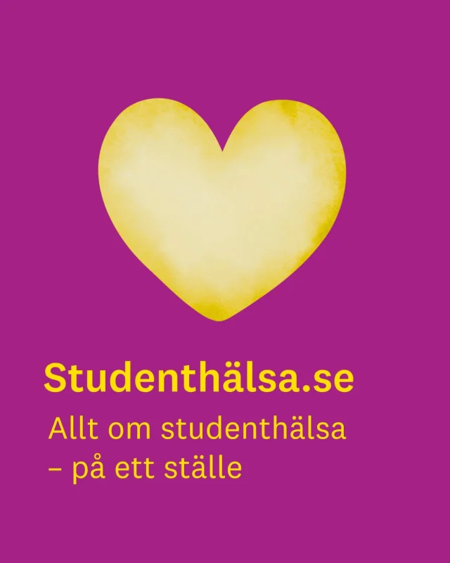 Visste du att det finns en nationell webbplats för studenthälsa? 💛
På studenthälsa.se hittar du:
✨ Fakta, råd och guider till självhjälp
🎥 Inspelade föreläsningar
🧠 Övningar för bättre mående
💬 Andra studenters berättelser
📅 Kommande föreläsningar
📍 Kontakt till studenthälsor i hela landet
Ett enkelt sätt att få stöd – när det passar dig.