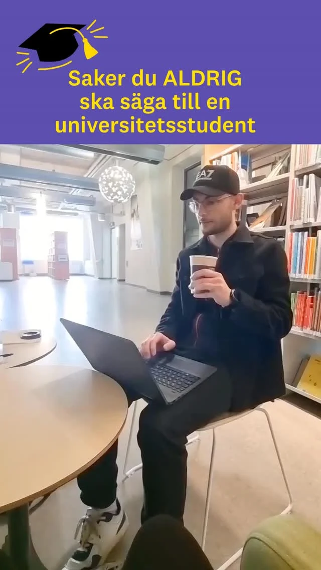 Mellan deadlines, grupparbeten och sena pluggnätter finns det några frågor som varje student känner igen.
 
Här är några saker man kanske inte ska fråga en universitetsstudent. ;)
Vilken träffade mest? 👇

/Elie, sociala medie-ambassadör