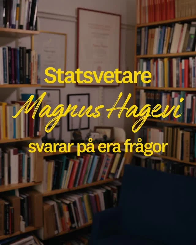 Gör det någon skillnad att rösta? Och vad kan bli särskilt utmärkande i årets valrörelse?

Ni fick ställa frågor om valet. Magnus Hagevi, professor i statsvetenskap vid Linnéuniversitetet, svarar på några av dem i klippet.

Se klippet där han ger sina perspektiv inför valet.