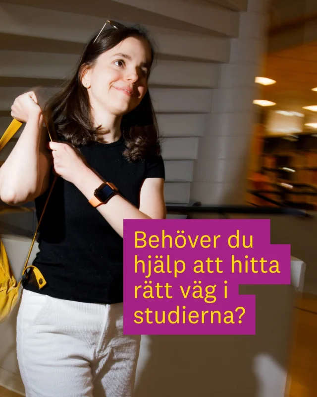 Har du funderingar kring ditt val av studier eller har du frågor om utbildningar på Linnéuniversitetet?

Linnéuniversitetets allmänna studievägledare finns här för att hjälpa dig. Du kan boka ett individuellt samtal på campus, digitalt eller via telefon om du exempelvis:
•  har frågor om utbildningar vid Linnéuniversitetet
•  funderar över ditt studie- eller karriärval
•  undrar om behörighet eller antagning
•  har allmänna frågor om högskolestudier

Vägledningen utgår från dig och dina frågor – målet är att hjälpa dig att strukturera dina valmöjligheter. Beslutet är alltid ditt.
👉 Läs mer och boka en tid via lnu.se.