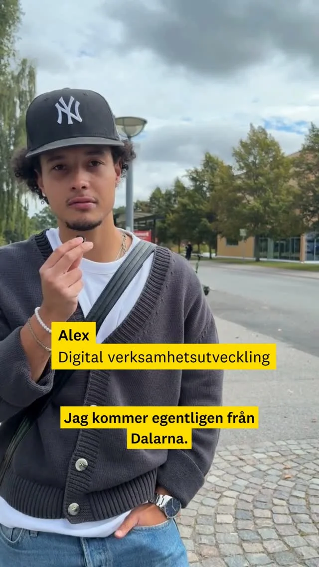 DEL 2 Var kommer du ifrån, vad pluggar du och varför valde du det? Studenter från våra olika campus delar med sig. Håll utkik nästa vecka – då kommer del 3. 💛