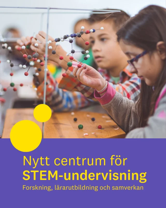 Nytt centrum ska stärka STEM-undervisningen

Hur får vi fler barn och unga att bli nyfikna på naturvetenskap, teknik och matematik?
Det är en av frågorna som Linnéuniversitetets nya Centrum för STEM-didaktik ska arbeta med.
Centrumet byggs upp under hösten och ska samla forskning och undervisning om STEM, stärka STEM-inslagen i lärarutbildningen och skapa fler samarbeten med skolor och andra universitet.

Lärare spelar en viktig roll. De kan både ge elever kunskap och väcka intresset som gör att fler senare väljer utbildningar inom STEM.
För dig som redan studerar – eller funderar på att börja – handlar satsningen också om framtidens utbildningar. Målet är att stärka undervisningen, knyta forskning närmare utbildning och få fler att upptäcka möjligheterna inom STEM.